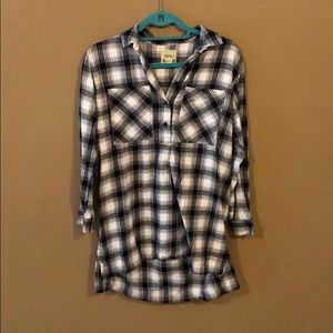 Flannel Shirt Dress